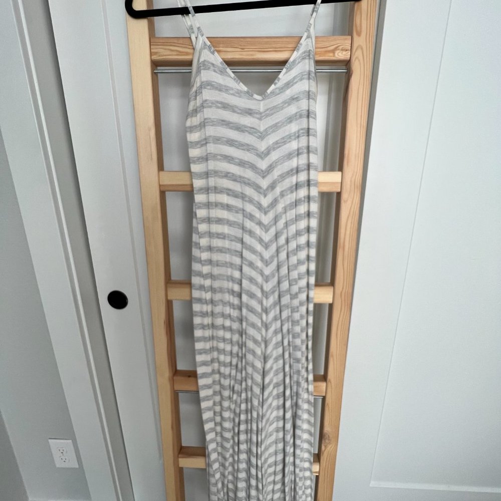 Puella Striped Cotton Maxi Dress Small